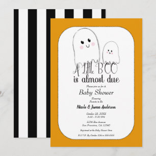 Invitación Dulce BOO Baby Shower de Halloween por el Fantasmi