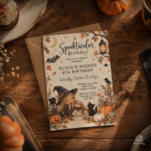 Dulce Brujita Cumpleaños de Halloween Acuarela