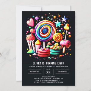 Invitación Dulce celebración cumpleaños de Wonderland