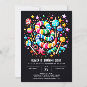Invitación Dulce celebración cumpleaños de Wonderland