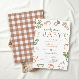 Invitación Dulce Celebración de Baby Shower Campestre y Otoña