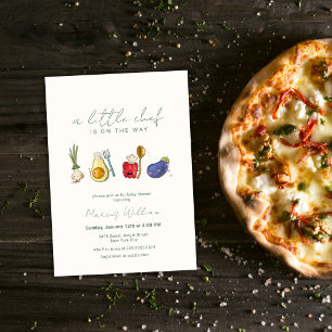 Invitación Dulce Chef Mercado de Granjeros Baby Shower