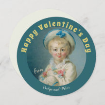 Dulce chico Pierrot Fragonard CC1074 Valentine Car