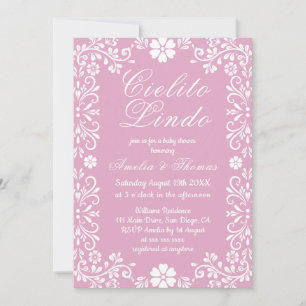 Invitación Dulce Cielito Lindo Baby Shower Mexicano