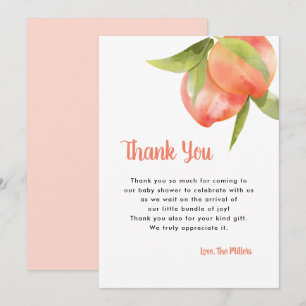 Invitación Dulce como fiesta de cumpleaños de Peach Gracias I