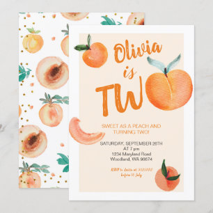 Invitación Dulce Como Melaza Se Está Tornando Dos