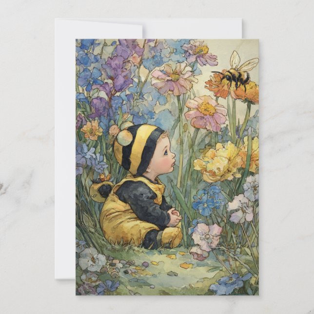 Invitación Dulce como puede ser | Amor zumbido (Anverso)