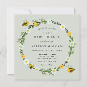 Invitación Dulce como puede ser Baby Shower