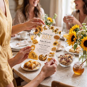 Invitación Dulce como puede ser Baby Shower Brunch Girasol