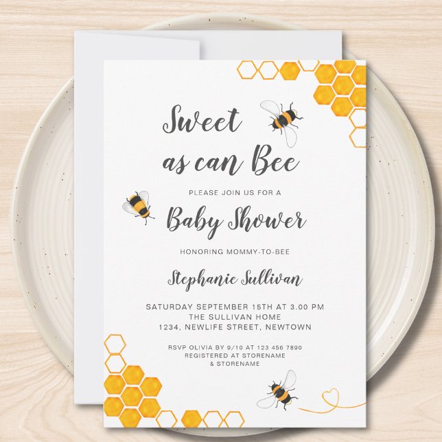 Invitación Dulce como puede ser Baby Shower de presupuesto (Subido por el creador)