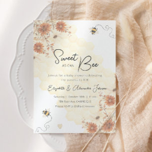 Invitación Dulce como puede ser bebe Honey Boho Baby Shower