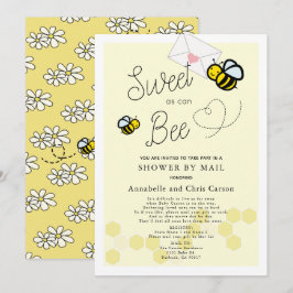 Invitación Dulce como puede ser el Baby Shower amarillo claro