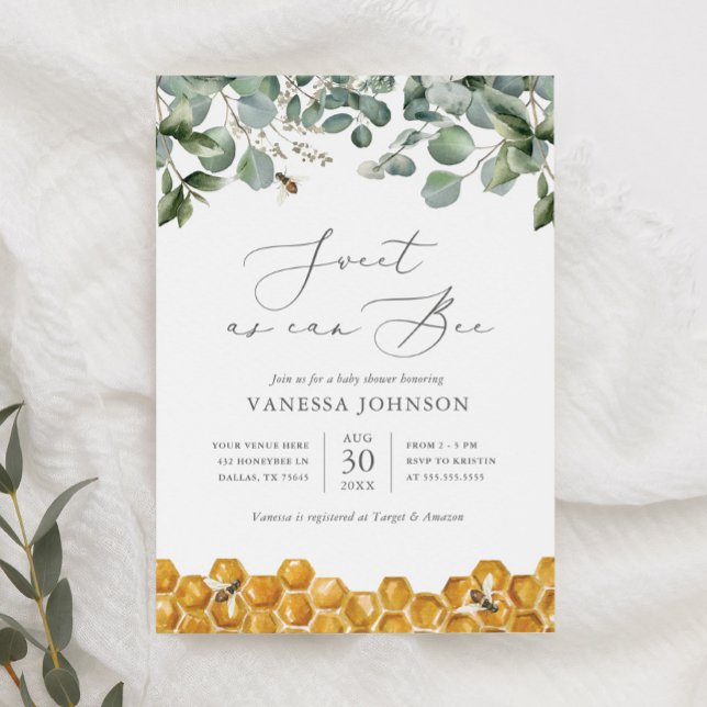 Invitación Dulce como puede ser el Baby Shower verde (Subido por el creador)