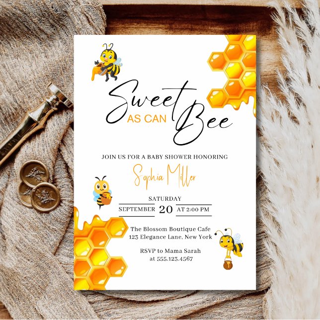 Invitación Dulce Como Puede Ser Fiesta de Bebé (Subido por el creador)