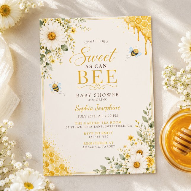 Invitación Dulce como puede ser la ducha de bebé (Subido por el creador)