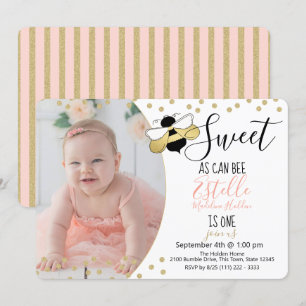 Invitación Dulce como puede ser la foto de un Fiesta de cumpl