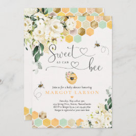 Invitación Dulce como puede ser la vegetación Baby Shower Flo