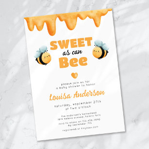Invitación Dulce como puede ser miel Baby Shower
