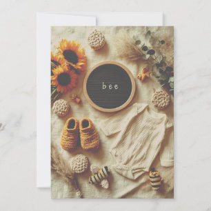Invitación Dulce como puede ser una abeja   Alegría de panal 