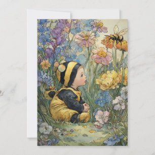 Invitación Dulce como puede ser una abeja   Amor zumbante