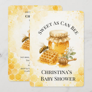 Invitación Dulce Como Puede Ser una Ducha de Bebé Sin Género