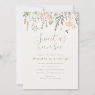 Invitación Dulce como puede ser Wildflower Baby Shower
