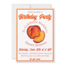 Dulce como una Peach Dieciséis 16 decimosexto cump