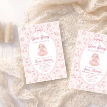 Dulce Conejo Conejito Rosa Fiesta de Bebé Niña
