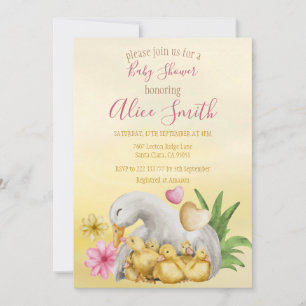Invitación Dulce corazón verde mami y Baby Shower