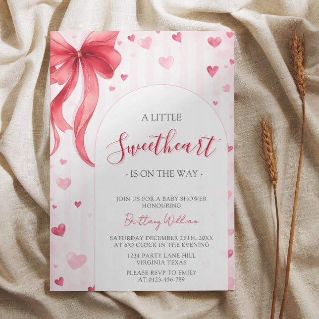Invitación Dulce Corazoncita Fiesta de Bebé de San Valentín  (Subido por el creador)