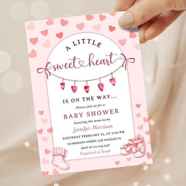 Invitación Dulce Corazoncita Niña Cumpleaños Baño para Bebé (Subido por el creador)