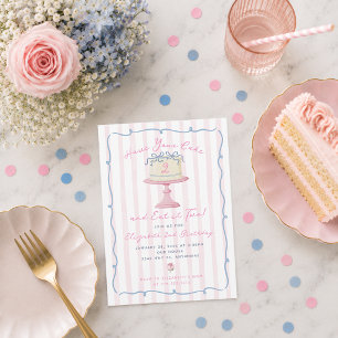 Invitación Dulce Cumpleaños 2 Tienes Pastel y Lo Comes