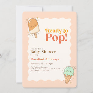 Invitación Dulce Cumpleaños Bebe Paletas De Verano Monas De H