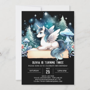 Invitación Dulce cumpleaños de caballos pequeños