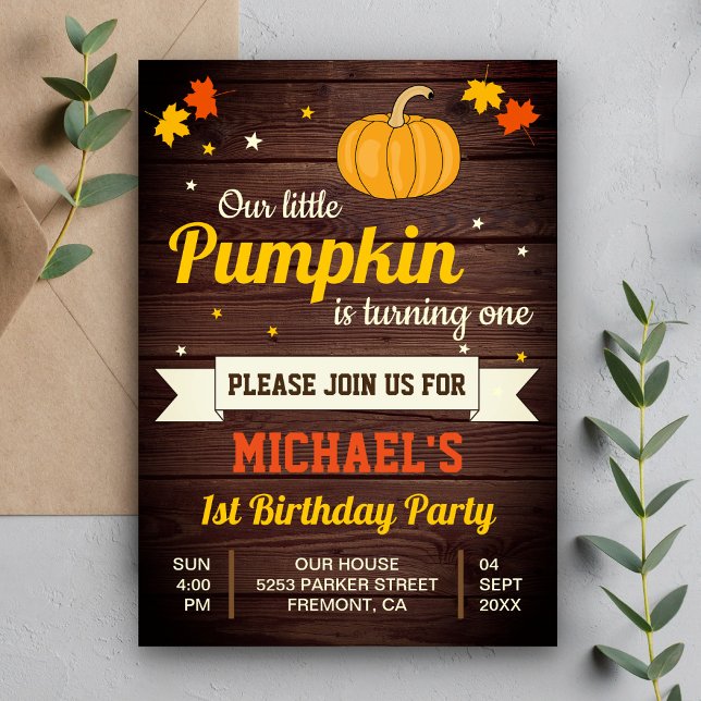 Invitación Dulce Cumpleaños De Calabacita (Subido por el creador)