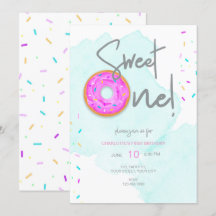 Dulce cumpleaños de donut ONE