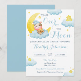 Invitación Dulce Cumpleaños Niño Vaca Fiesta de Bebé