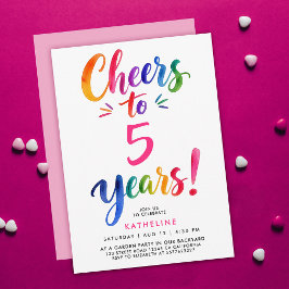 Invitación Dulce Cumpleaños Rosa Colorido con Errores Tipográ