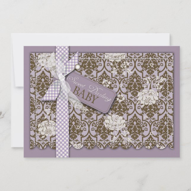 Invitación Dulce Darling Baby Invitation Card (Anverso)