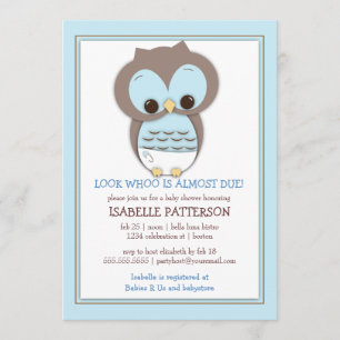 Invitación dulce de Baby Shower del muchacho del
