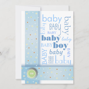 Invitación dulce de Blue Ribbon Baby Shower del
