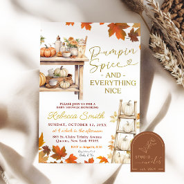 Invitación Dulce de Calabaza y Todo lo Bueno para la Fiesta d