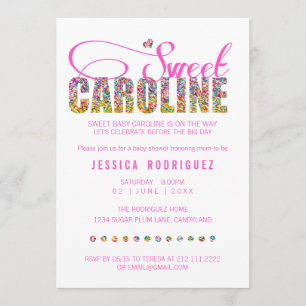 Invitación dulce de Caroline Baby Shower del tema
