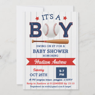 Invitación Dulce de Cumpleaños de Béisbol Personalizado Novat