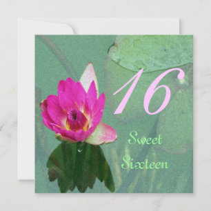 invitación dulce de dieciséis lirios