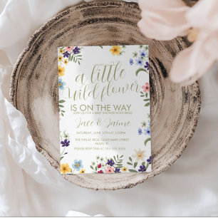 Invitación Dulce de Flores Silvestres Brillantes