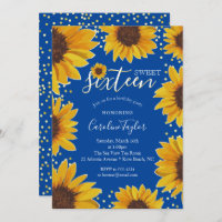 Dulce de girasol 16 Nacimiento Marina Azul y Oro