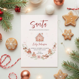 Invitación Dulce de jengibre Fiesta de Bienvenida de Invierno