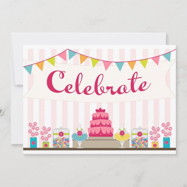 Invitación dulce de la celebración (Anverso)