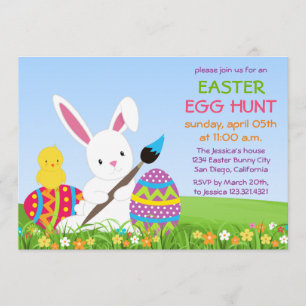 Invitación dulce de los huevos de Pascua de la